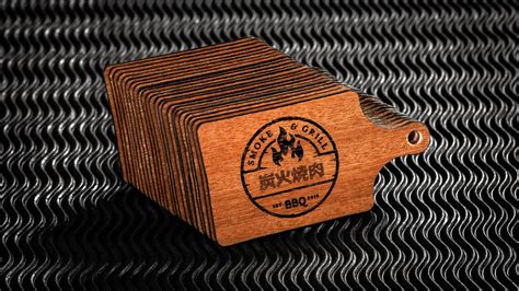 real wood business cards